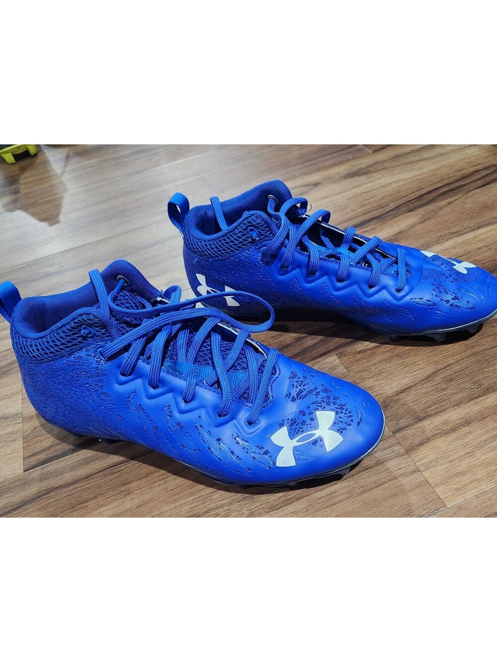 Under Armour Spotlight Lux Royal Blue Football Cleats Men's Sz 7.5